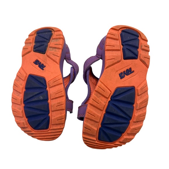 Teva Kids' Psyclone XLT Purple and Orange Sandal - Picture 4 of 5